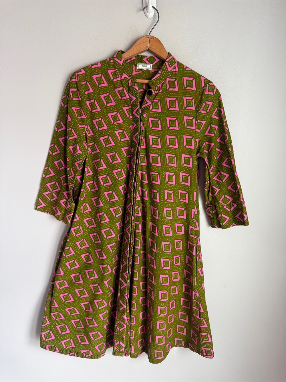 Zuri printed shirt dress Small